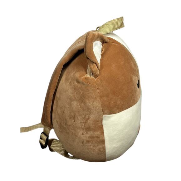 Squishmallow Backpack Regina Corgi Dog 13” Stuffed Plush w/ Boba Tea Backpack - Picture 8 of 12